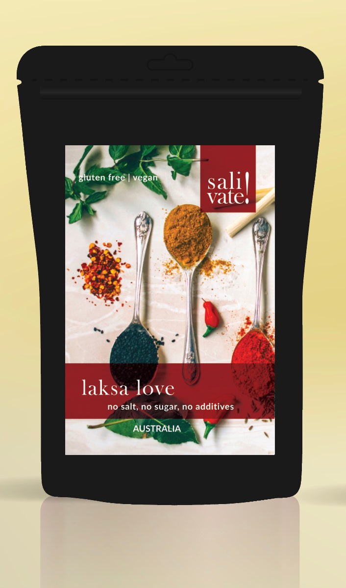 Pouch of Salivate! Laksa Love spice blend with galangal