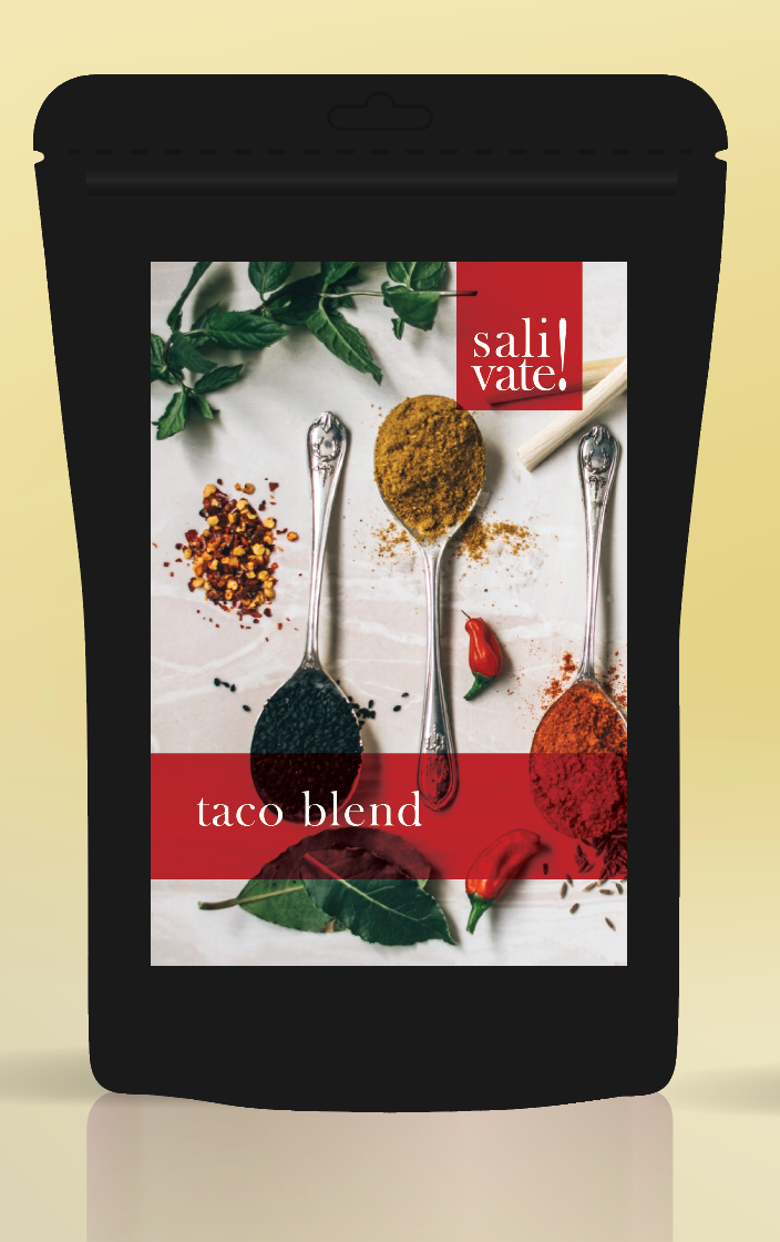 Pouch of Salivate! Taco seasoning with no fillers